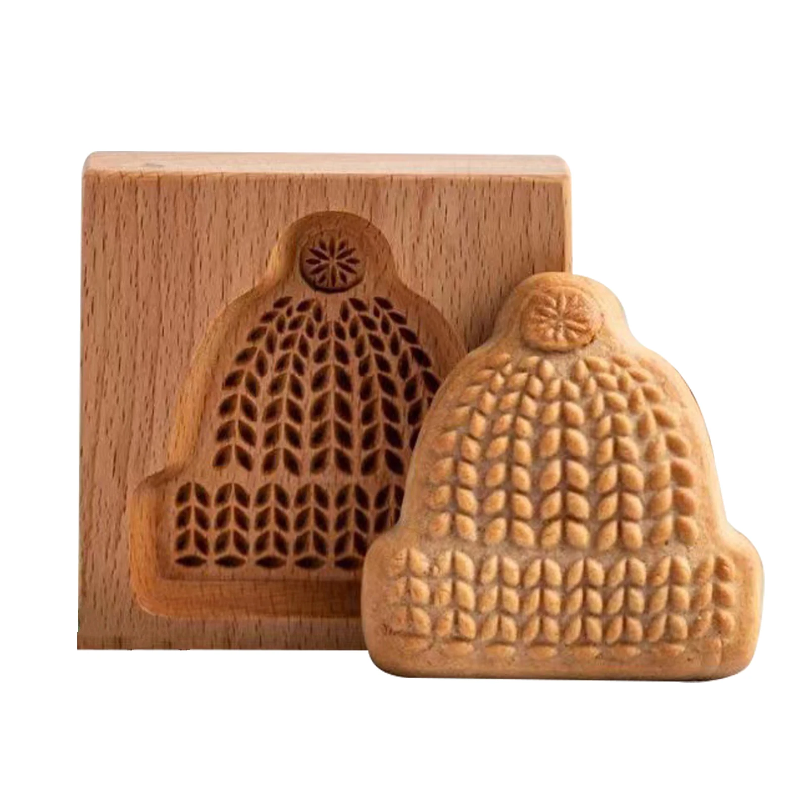 Wooden Cookie Cutter Baking Mold Mold Cookie Presses Stamps Gingerbread Cookie M