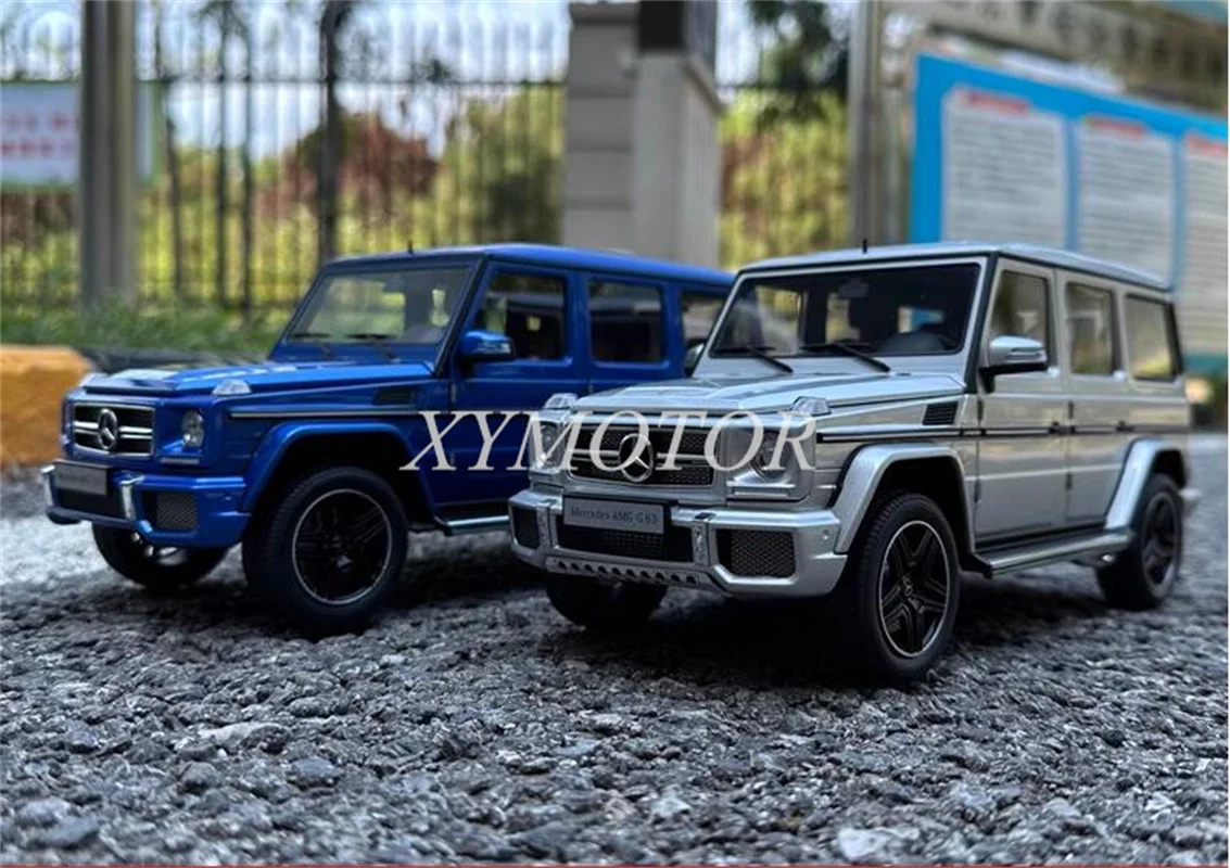 

AUTOart 1/18 для Benz AMG G63 2017, литые модели автомобилей, детские игрушки, для девочек, синие/серебряные, хобби, демонстрационные украшения, коллекция