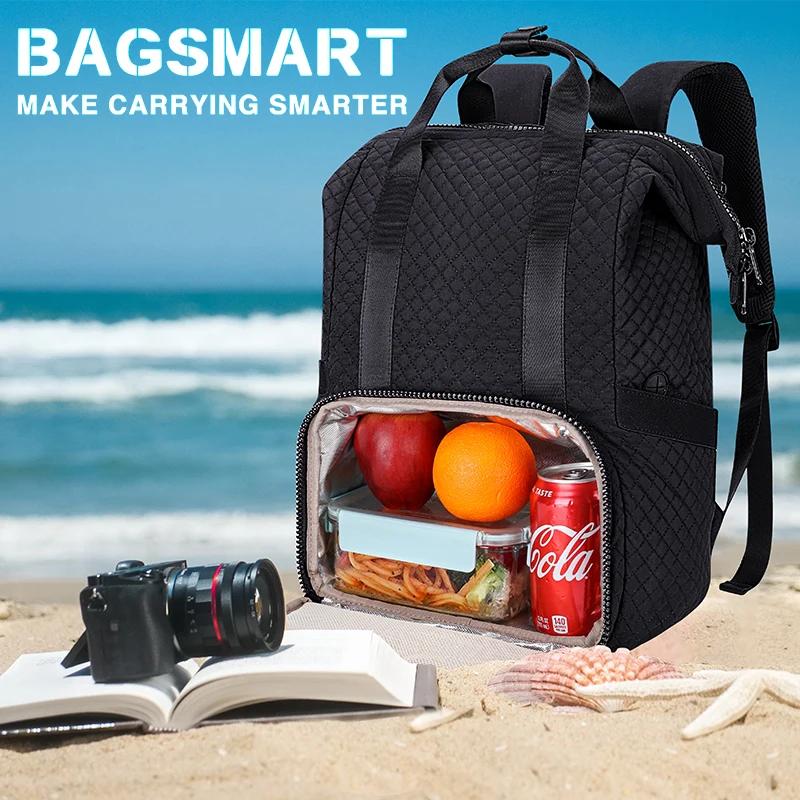 BAGSMARTLargeCapacityTravelBackpackOutdoorforMenWomenInsulated