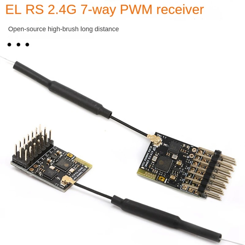 ELRS 2.4G 7CH PWM Receiver Expresslrs RX 2400RX PWM/CRSF Protocol For RC FPV Drone Fixed Wing Quadcopter