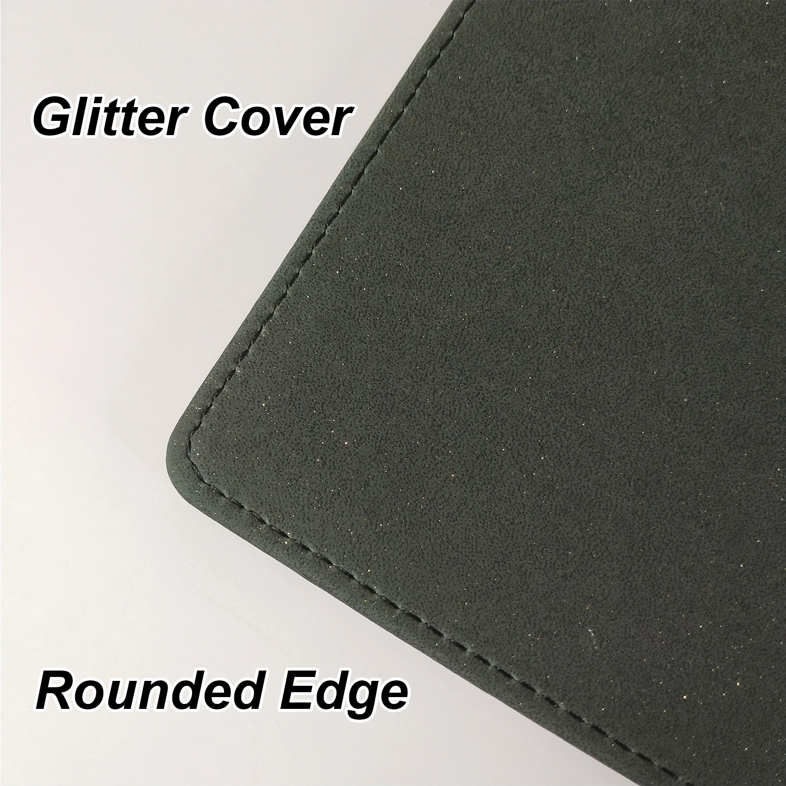 PLRBOK A5 Glitter Leather Photo Cards Album 3 Rings 7.6×9.8mm Kawaii Cute Binder Photocard 20 Sheets 4 Pockets Sleeves 80 Photos 6