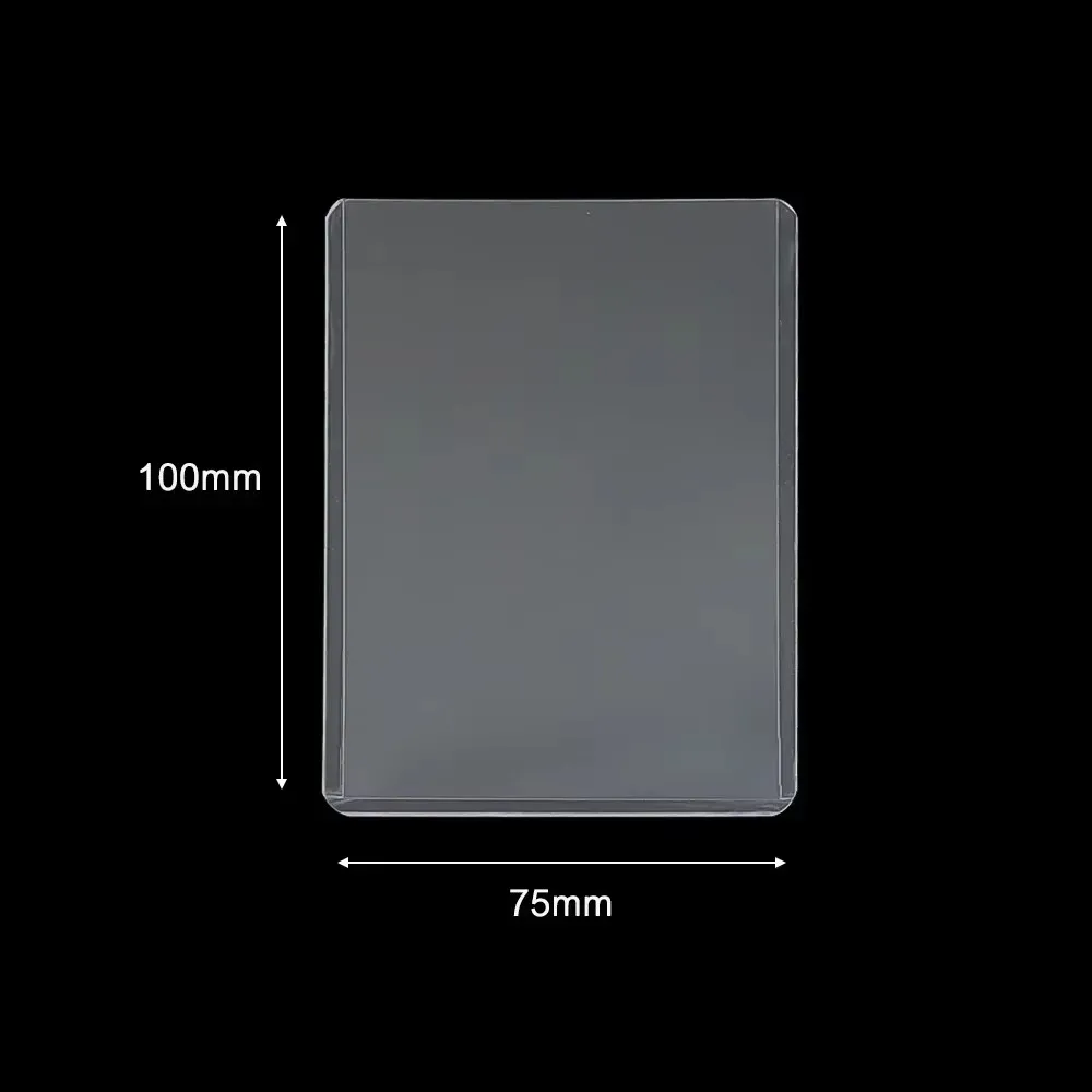 Universal Extra Thick ID Card Name Badge Holder HD Clear Vertical Waterproof Card Holder Protectors Credit Cards Protective Case