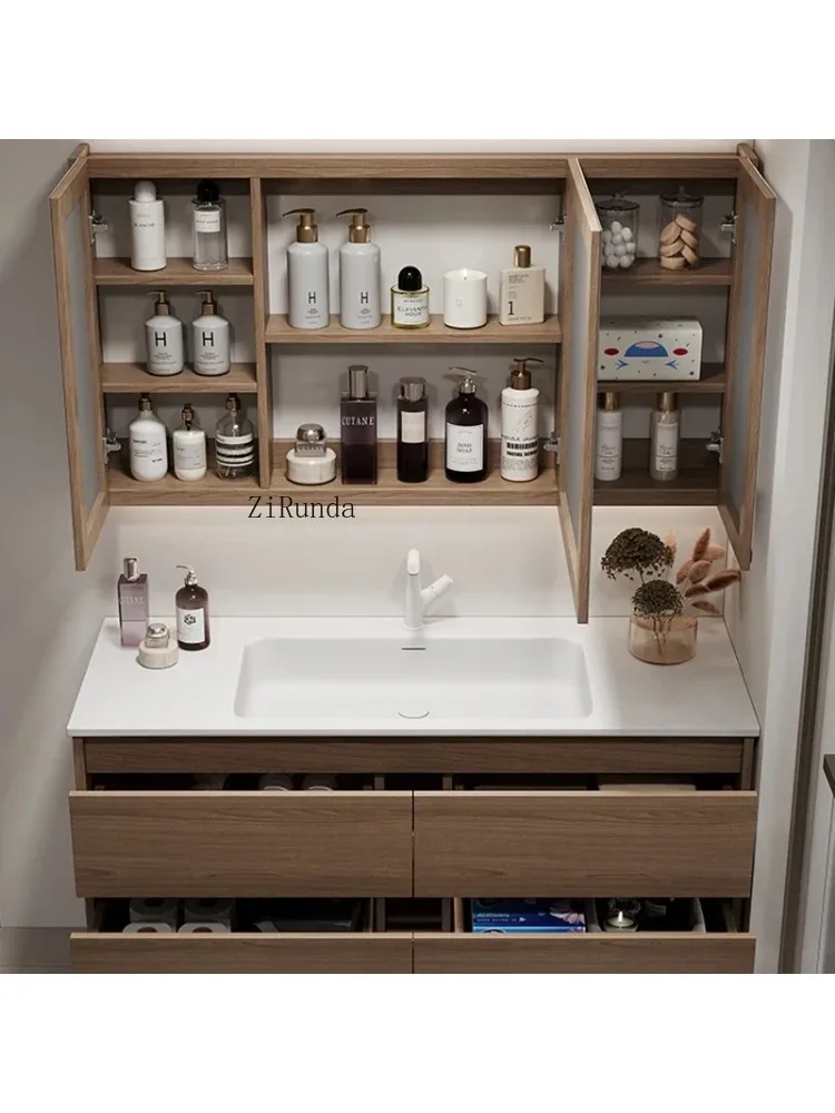 Smart Bathroom Cabinet Fashion Simple Hotel Mirror Cabinet Wall-mounted Store Luxury Furniture Arm&aacute;rio De Banheiro
