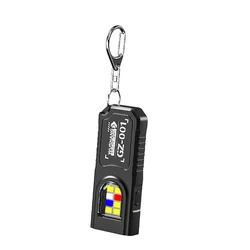Compact LED COB Keychain Flashlight - USB Rechargeable Torch with Magnetic Clip and 9 Light Modes for Outdoor and Emergency Use (Keychain light 1PC)