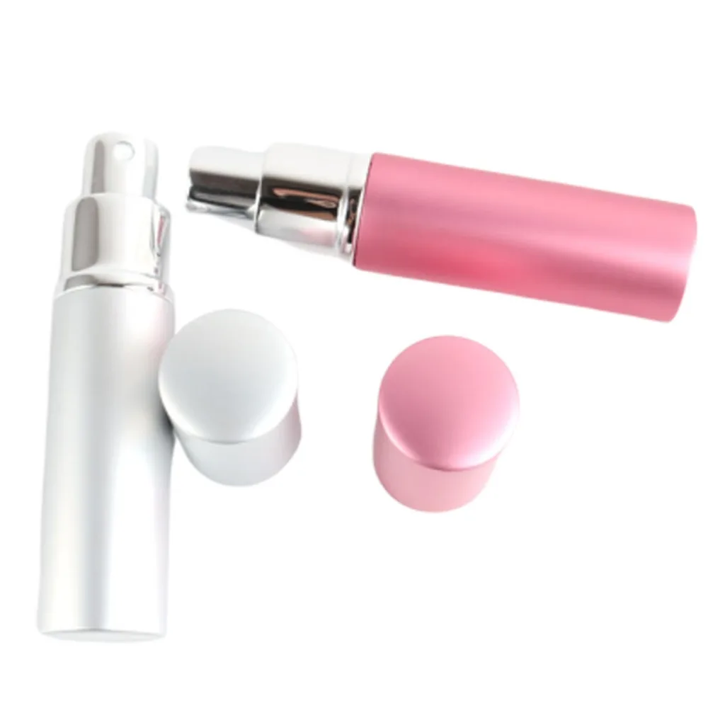 Mini 10ml Perfume Glass Bottle Empty Aluminum Refillable Perfume Bottling Perfume Atomizer Travel