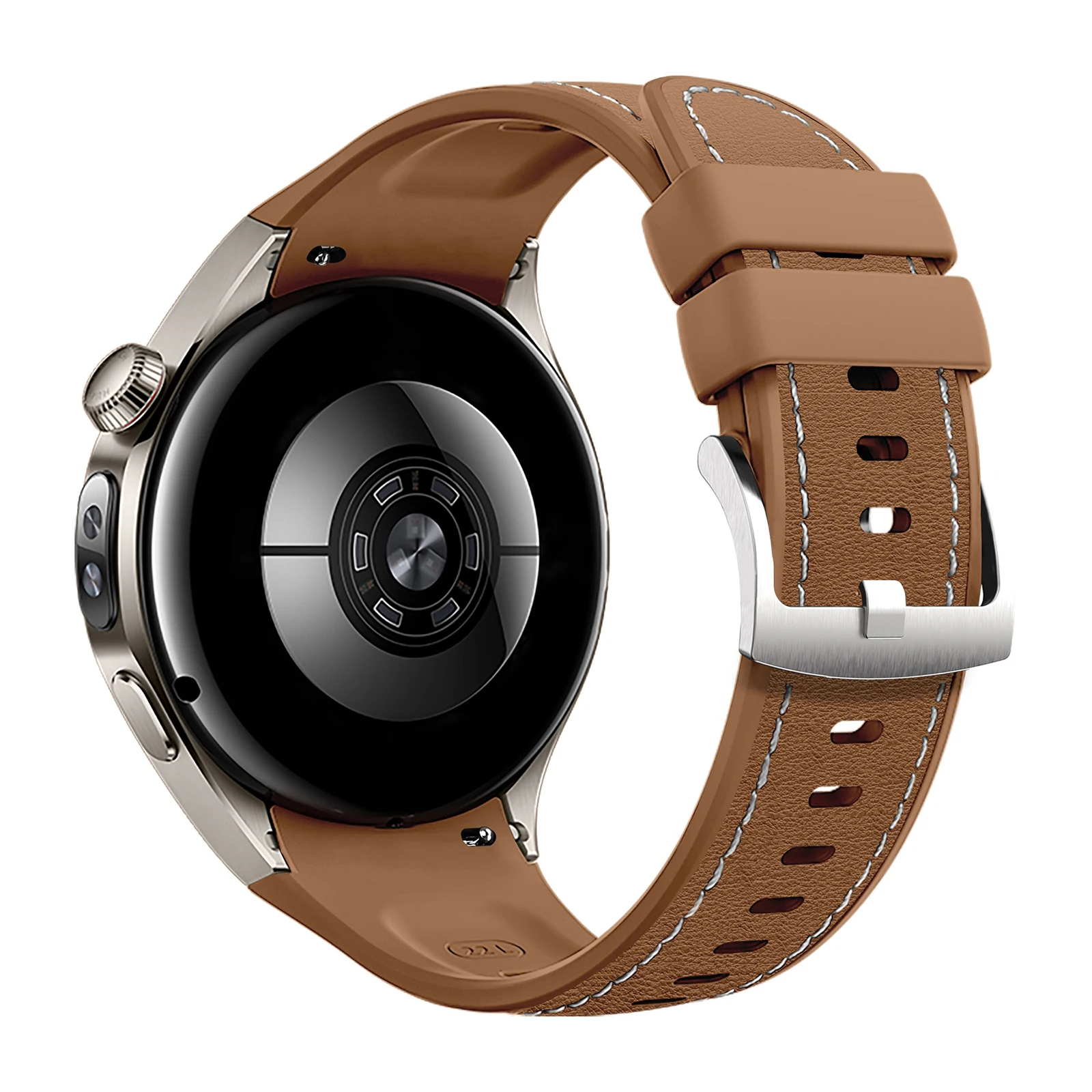 Premium Silicone Strap with Metal Buckle, Adjustable and Stylish Smartwatch Accessory
