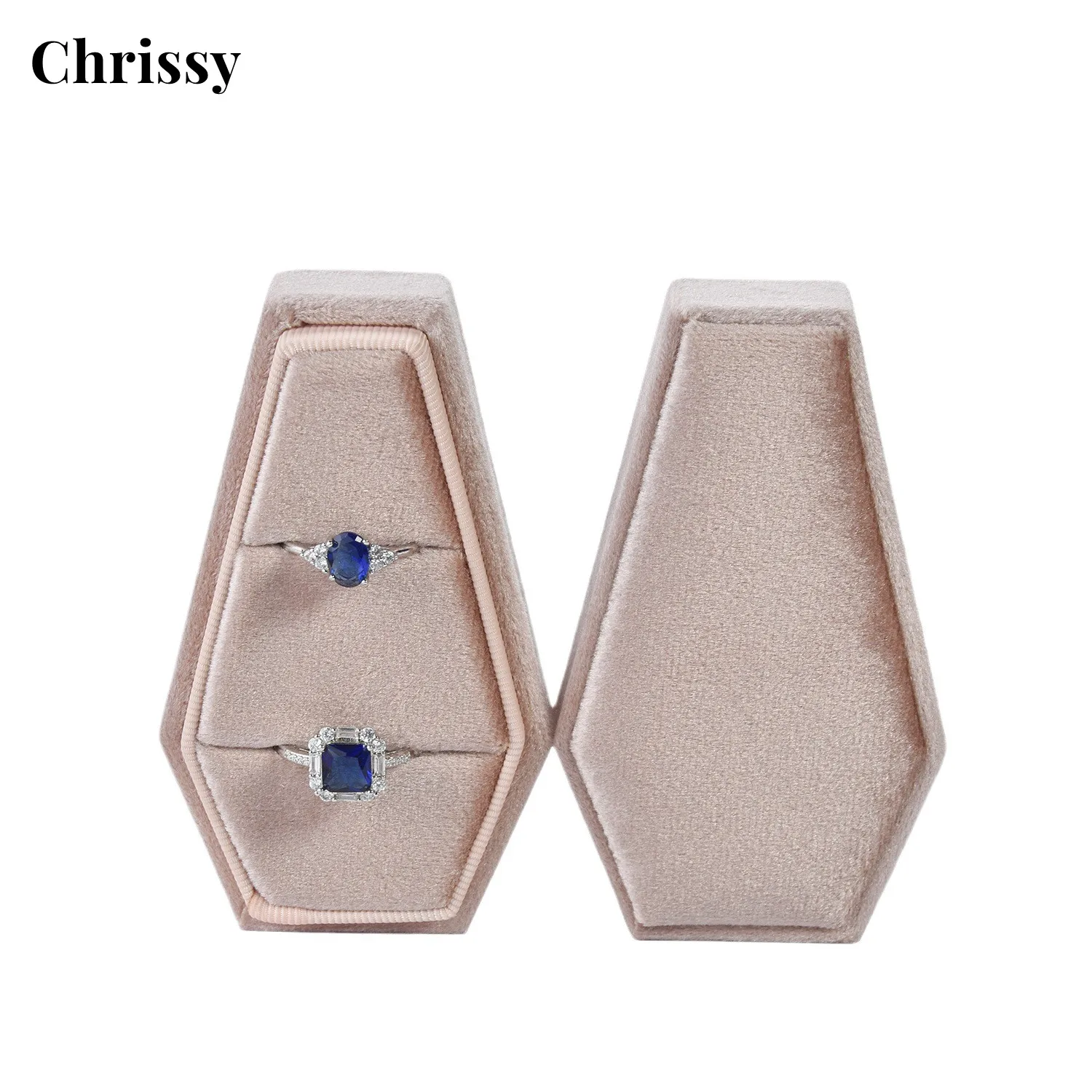 Velvet Ring Box for Wedding Ring Necklace Earrings Storage Holder Display Creative Gothic Jewelry Organizer Box