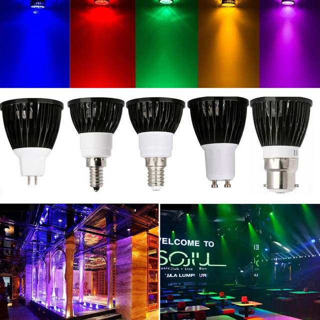 LED GU10 Bleu, Ampoule LED Spot Bleu 6W, Ampoules LED Couleur gu10