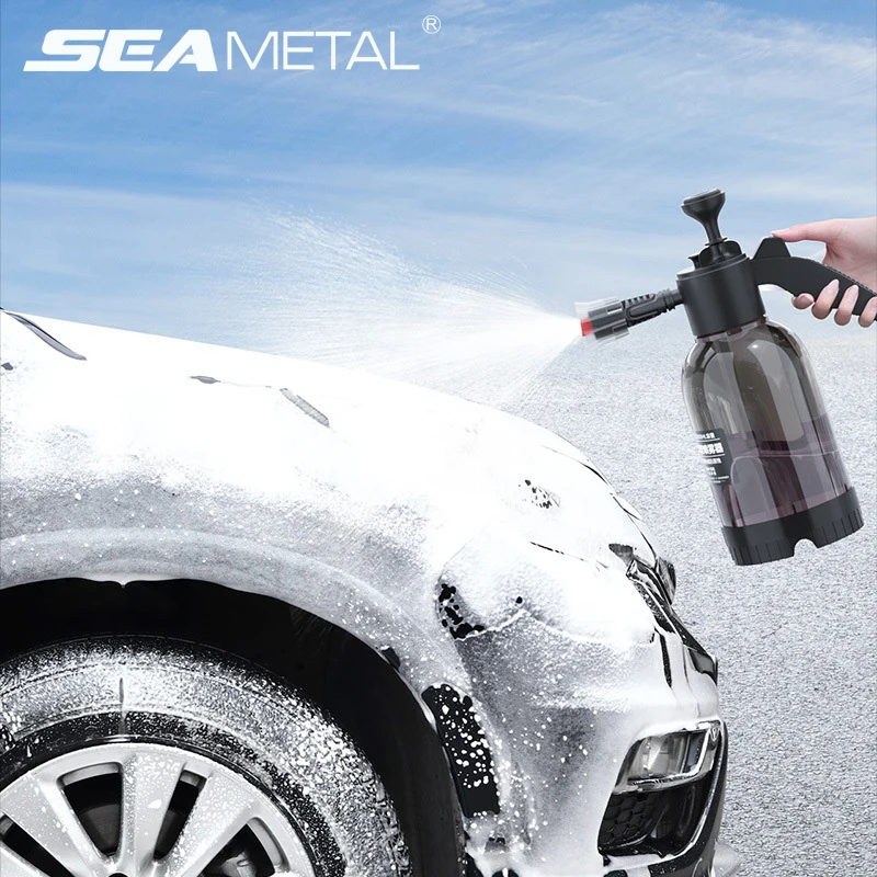 SEAMETAL Hand Pump Foam Sprayer 2L Pneumatic Washer Foam Snow Foam High