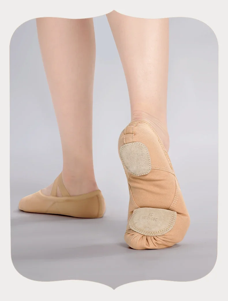 Ballett-Stretch-Tanzschuhe für Damen, Mädchen, Kinder, Ballerinas, Ballerinas, weiche Sohle, rutschfeste klassische Übungsschuhe – Detail 11