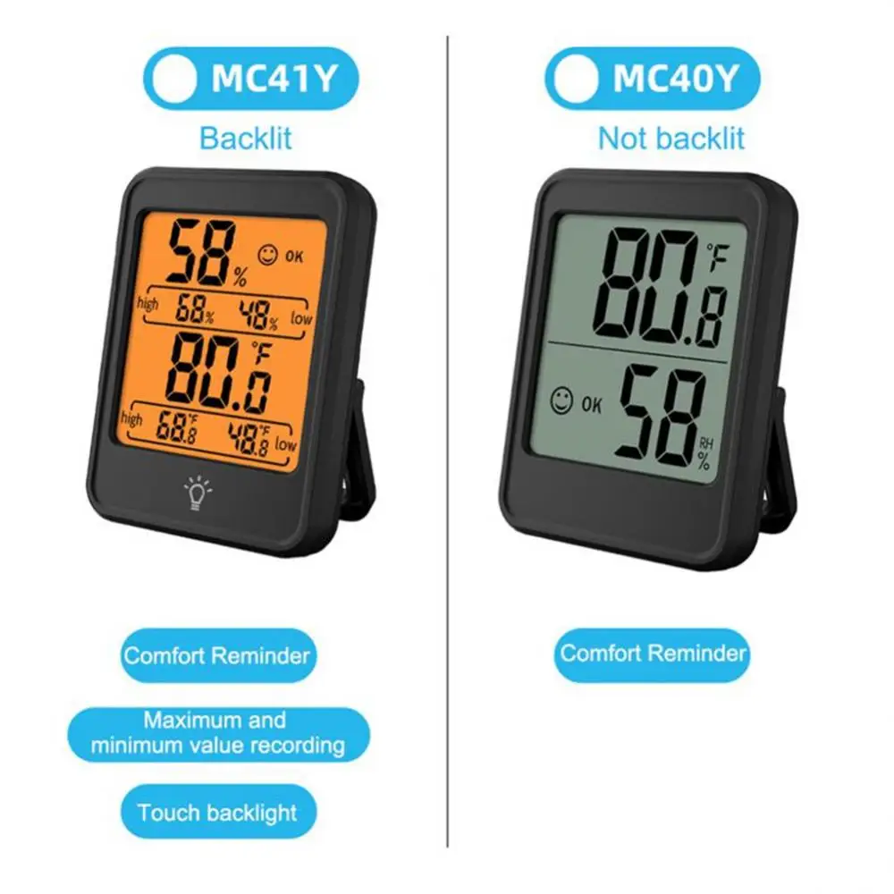 1pc Indoor Thermometer Digital Hygrometer Room Thermometer