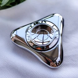 Stainless Steel Fingertip Gyro British Triangle Finger Spiral Edc Metal Toy