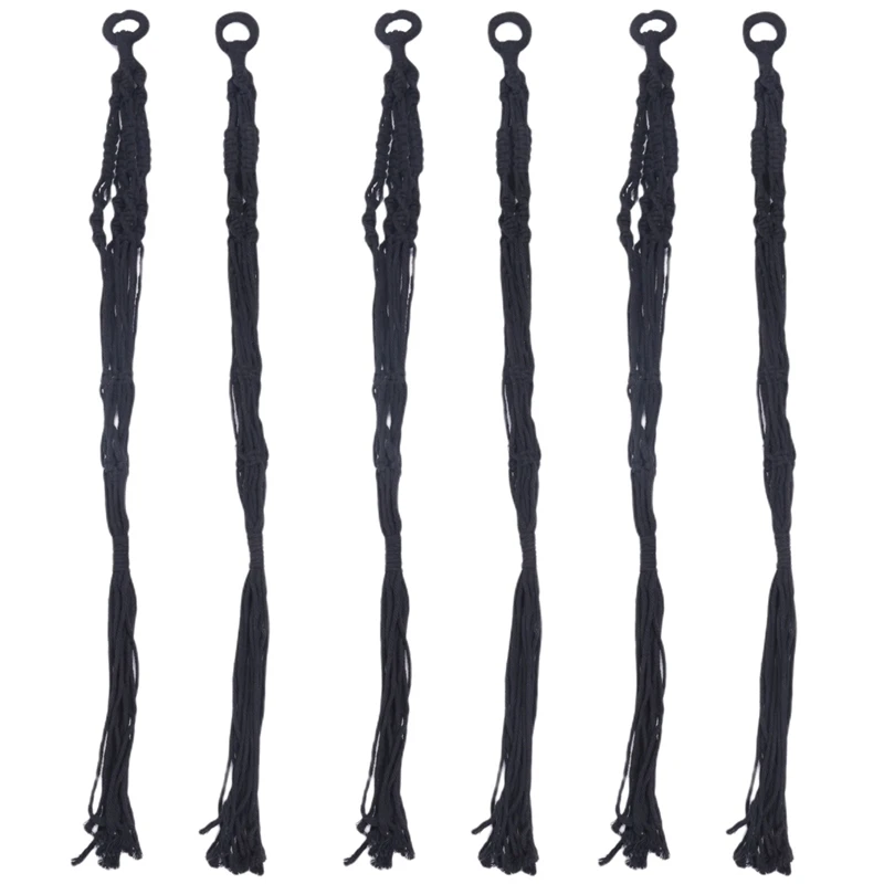 

Plant-Linked Indoor And Outdoor Hanging Flowerpot Basket Cotton Rope, Garland Plant Stand, 6 Pieces