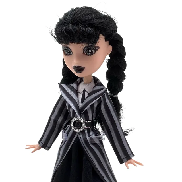 Fashion Student Dolls Wednesday Dolls and Accessories Set, Adams Collectibles Handheld Model Dolls and Decorative ABS Companions 6