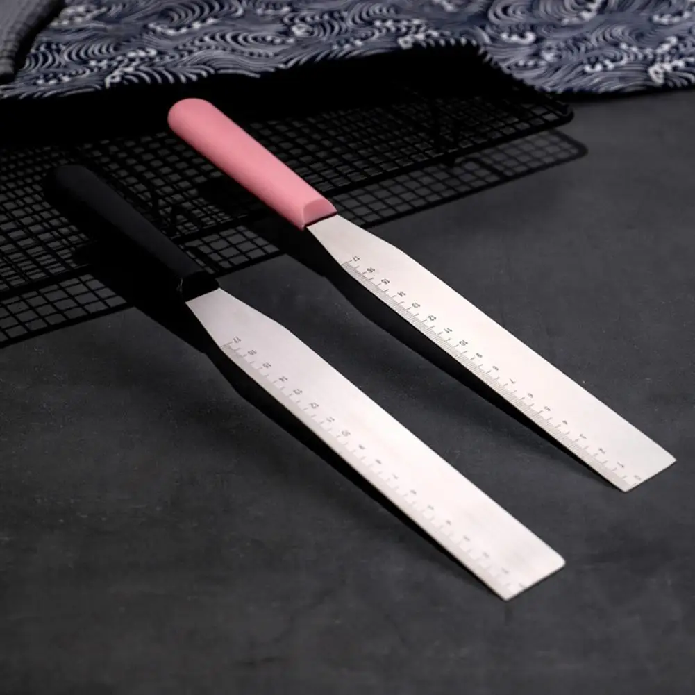 Practical Fondant Spatula Multipurpose Long Lasting Cake Spatula Easy-Grip Cake Frosting Butter Scraper