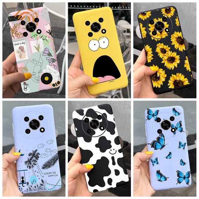 For Honor Magic4 Lite 5G Case New Fashion Painted TPU Soft Silicone Cover  Funda for Huawei Honor Magic 4 Lite 5G Phone Case Capa