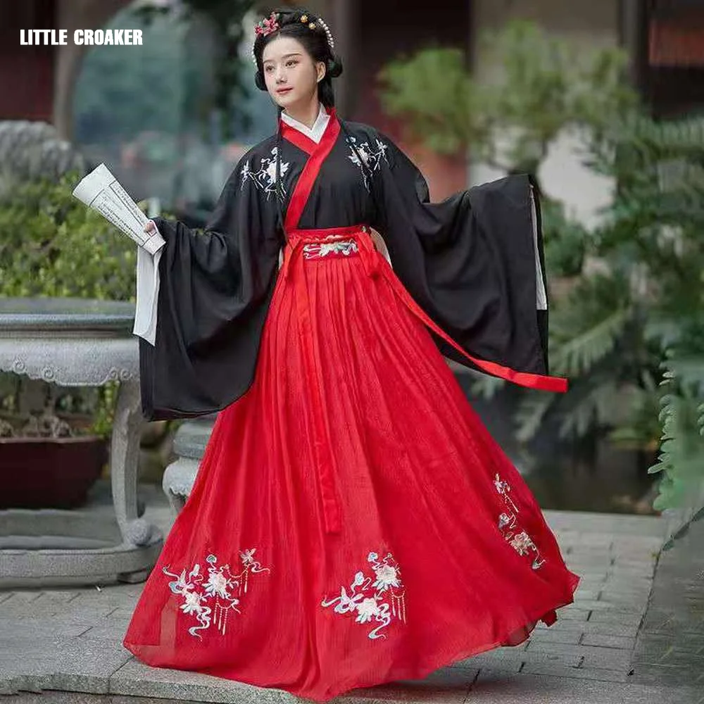 Nanyaji HANFU Femme Robe en coton ancienne Costume Danse Casual cosplay robe 