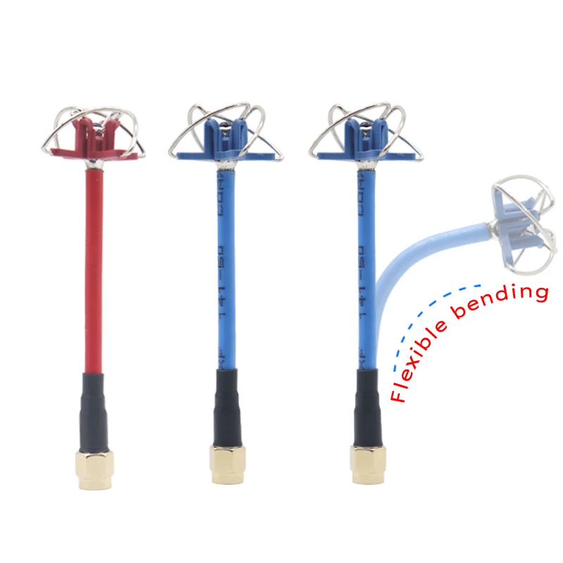 2PCS MINI FPV Antenna 5.8G 5Dbi 5150~5900Mhz Omni Mini Antenna RHCP LHCP SMA For RC FPV Racing Drone
