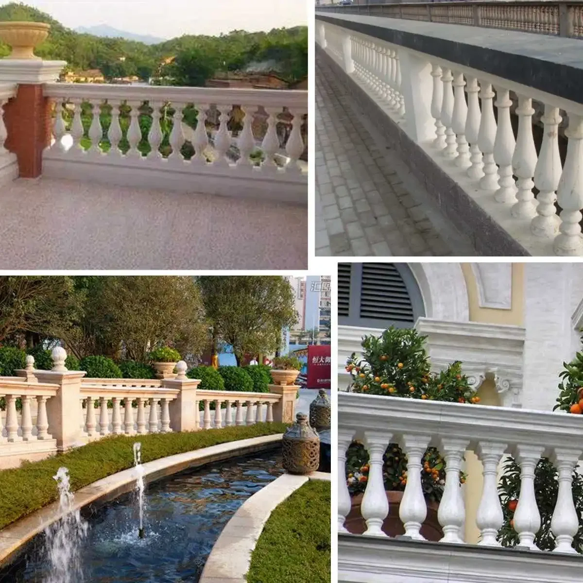 Concrete Molds 60x14cm Roman Column Mold Balcony Garden Pool Fence Cement Railing Plaster Concrete Mold Column Guardrail Building Mold