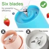 6 Blade Juicer Cup Maker for Kitchen Portable On-the-Go Juice Blender Summer Personal Electric Mini Bottle Home USB 6