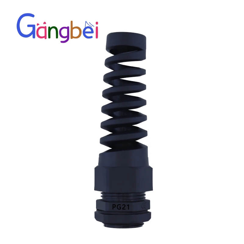 

PG21 Spring loaded joint Torsion resistance type bending waterproof connectors Glen head protection cable joint Gangbei