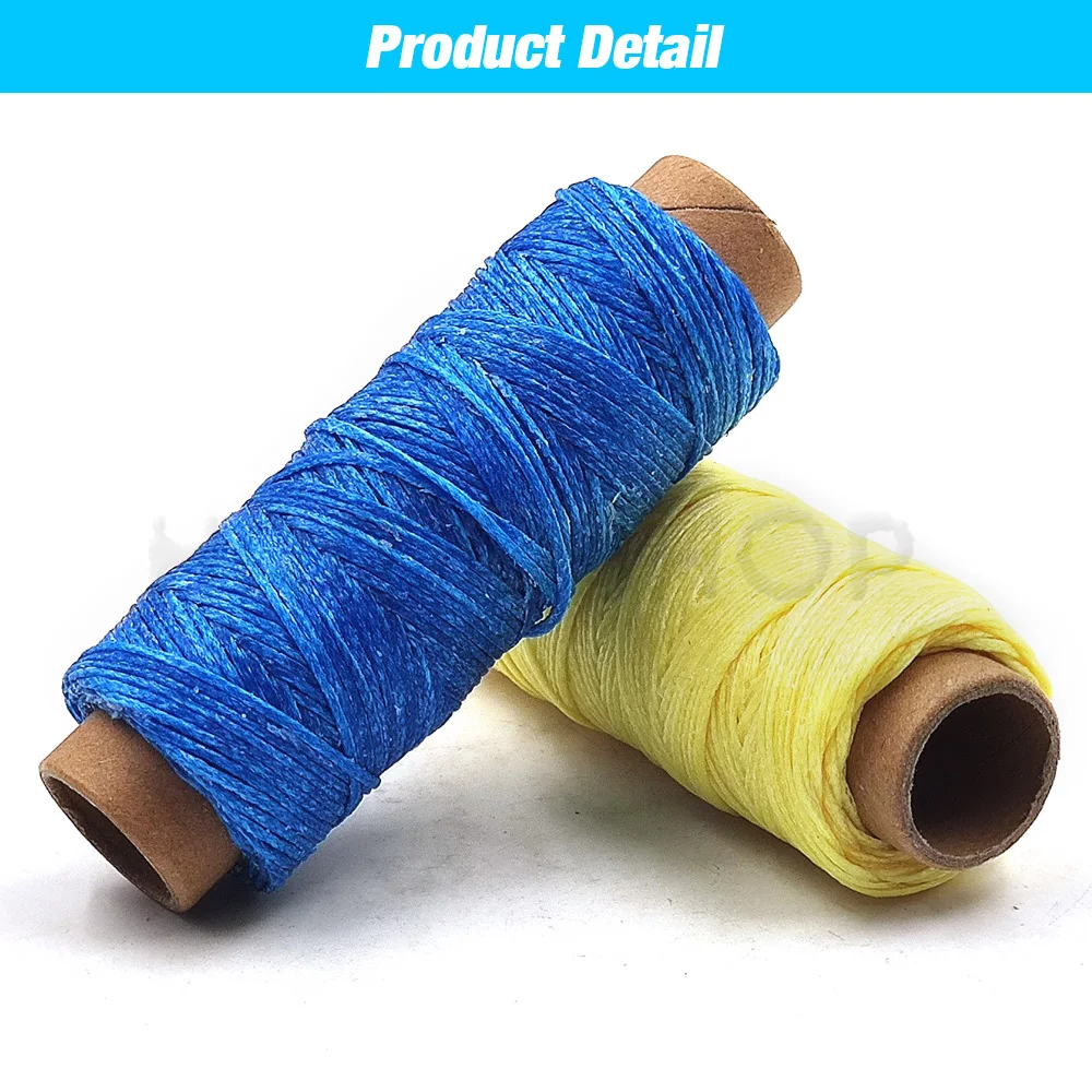 12/30/50M 150D 0.8mm 두께 플랫 왁스 스레드 왁스 코드 핸드 스티칭 스레드 Leathercraft DIY 용 플랫 왁스 재봉 라인