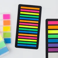 1pcs Fluorescent Color Sticky Notes PET Translucence Memo Pad Adhesive Planner Diary Stickers Office Index Post School F7059 1