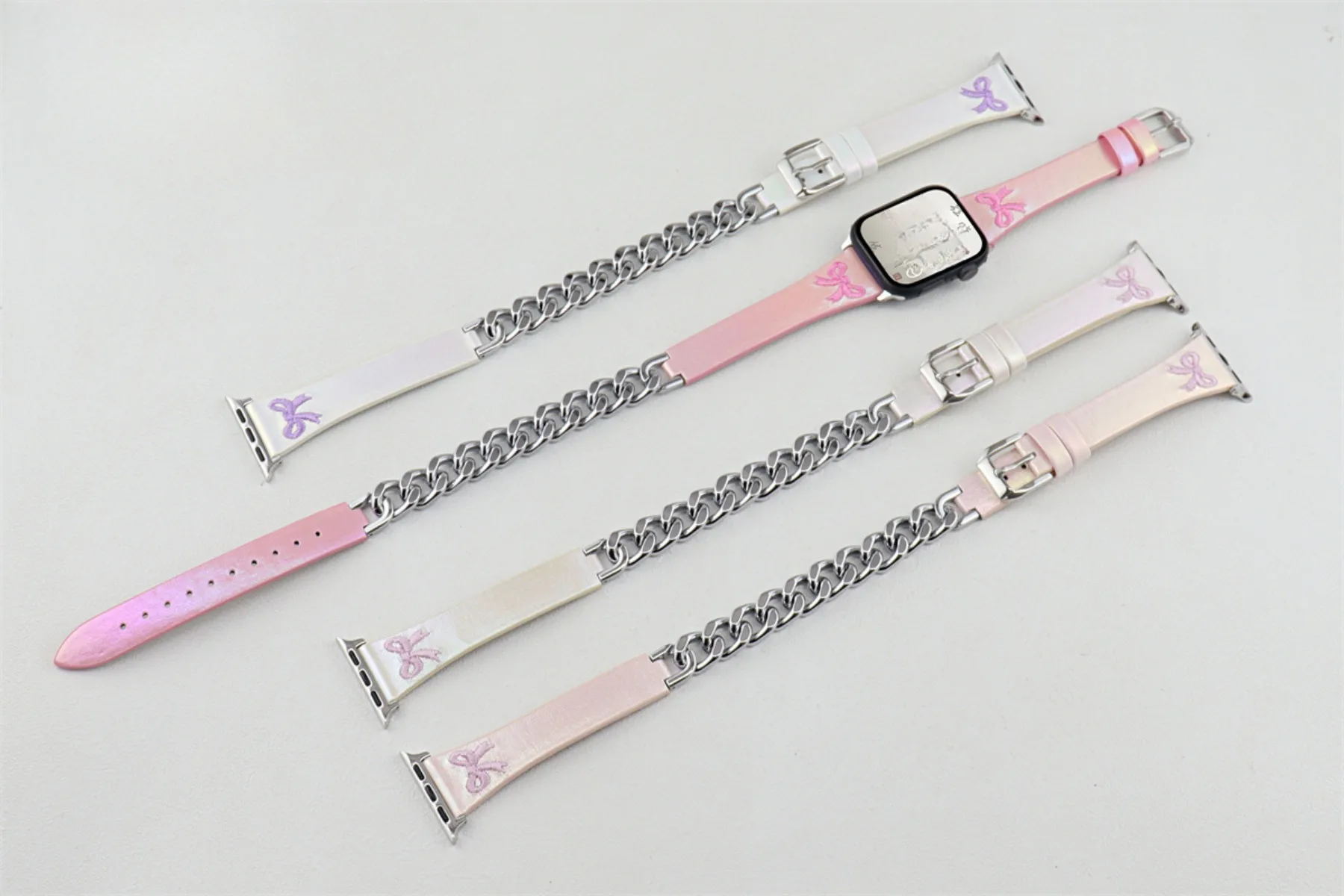 Watch Band For Iwatch 42/44/45/46/49mm 38/40/41mm PU Leather Fashion Watch Strap For Watch Series Ultra2 Series 10/9/8/7/6/5/4/3/2/1_voghion.com