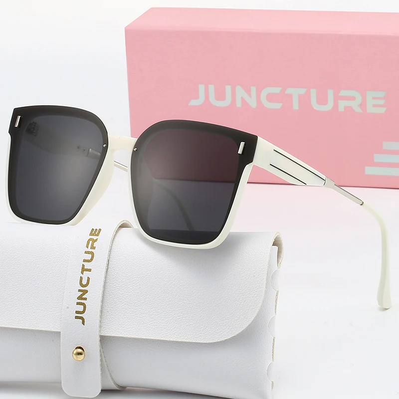 JUNCTURE Polarisierte Damen-Sonnenbrille, modisch, quadratisch, Sonnenbrille, Farbverlauf, Damenbrille, Party, Urlaub, Geschenke, Sonnenbrille für Damen – Detail 8