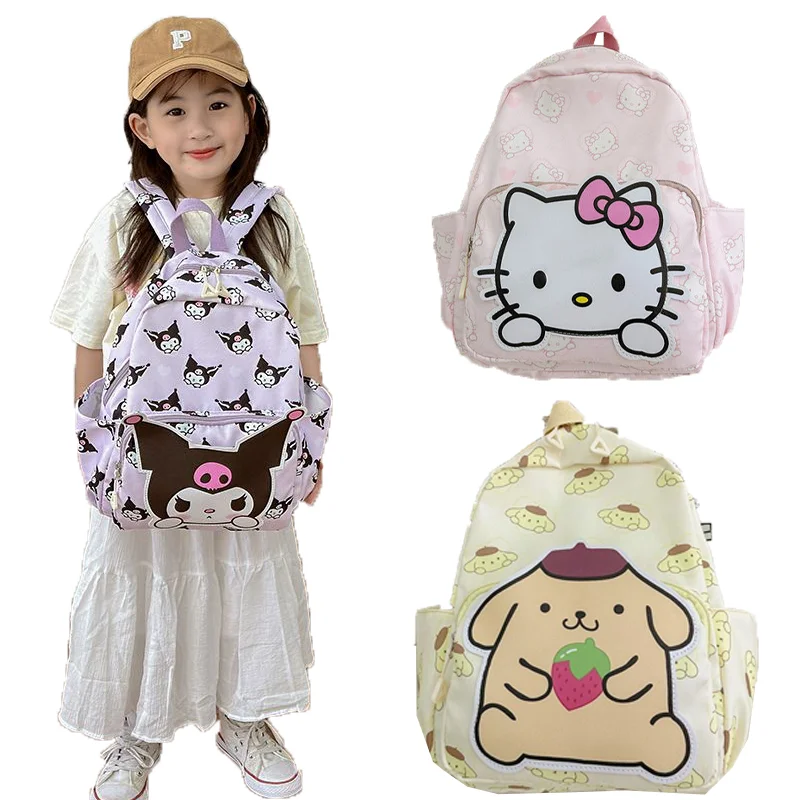 

Kawaii Sanrio Hello Kitty Backpacks Kuromi My Melody Cinnamoroll Girl Animes Fashion Book Bags Cute Travel Rucksack Schoolbag