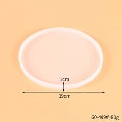 Clear Round Oval Coaster Mold for DIY Crafting and Fluid Art (Round XL)