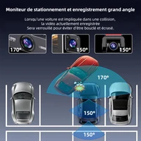 E-ACE 3 canaux 4K Dashcam boîte noire enregistreur vidéo caméra cabine infrarouge Support WIFI GPS Vision nocturne Mode de stationnement voiture Dvr 5