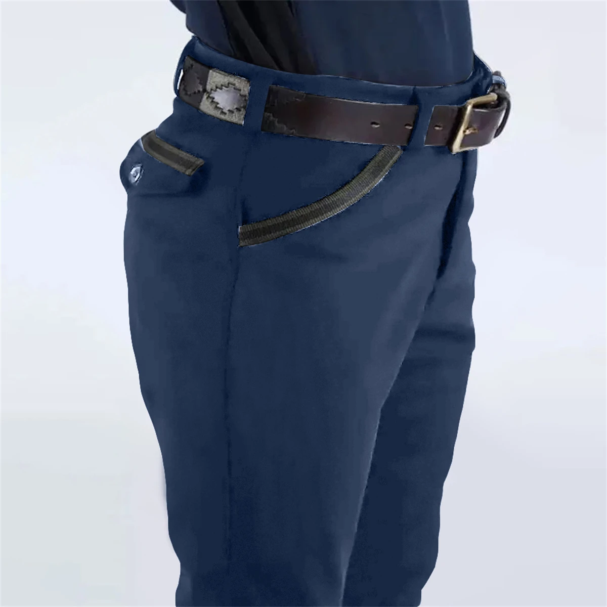 MXLLINA Equestrian Pants for Children Sport Pocket Riding Breeches Boys Horse Tights Clothes Competition Equestrian Leggings 3