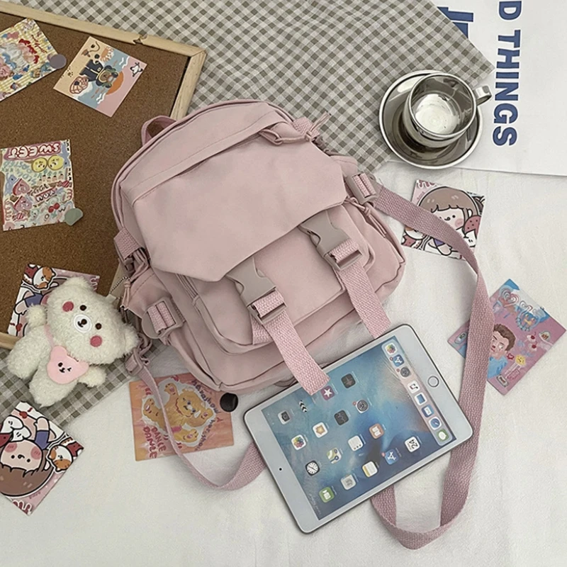 Women's Fashion Kawaii Mini Backpack Shoulder Bag for Teenage Girls Multi-Function Small Bagpack Ladies Travle School Backpacks