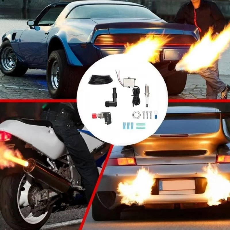 A85E-Single Flamethrower Exhaust Flame Kit For Car Motorcycle BFTKAFK-Single Flame Thrower Accessories