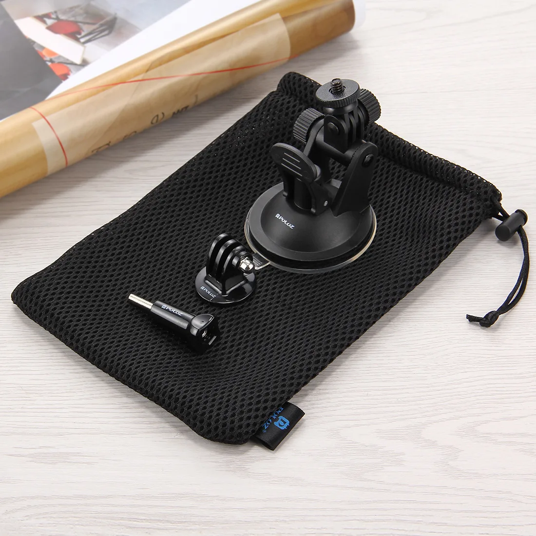 Supporto Smartphone Parabrezza PULUZ Staffa Ventosa Per GoPro E Smartphone - Supporto Universale Per Action Camera Accessorio Gopro Hero - Foto 2