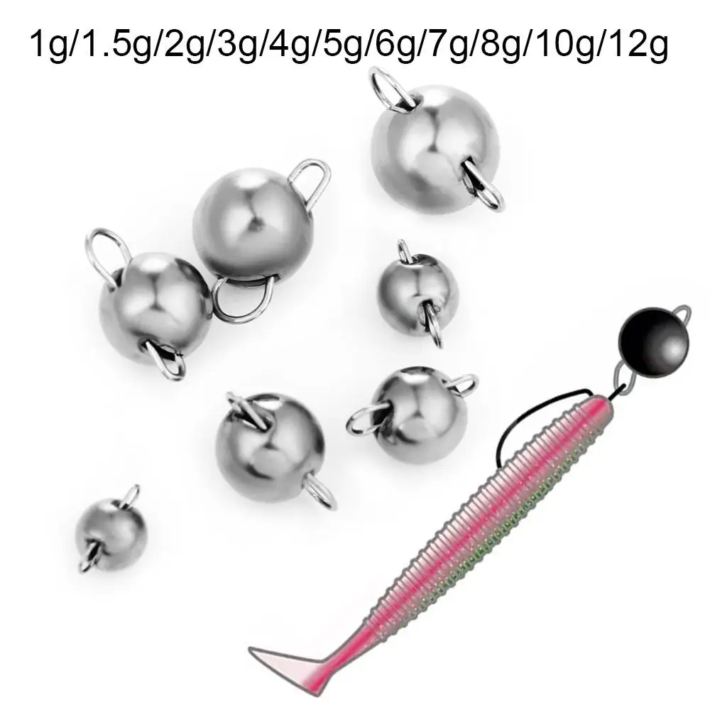 

1Pc Tungsten cheburashka 0.6g 1g 1.5g 2g 3g 5g 7g 8g 10g 12g Swing Jig Head Deep Water Weight Soft Lure Baits For Soft Lure