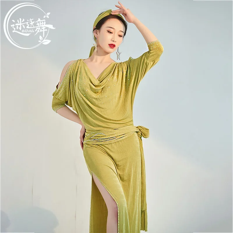 Belly dance costume, new baladi robe skirts, practice outfit, shaabi folk performance costume