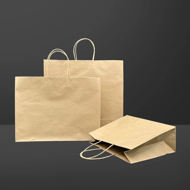 10/20pcs Brown Kraft Paper Bags with Handles Bulk Small Paper Gift Bags for  Small Business Shopping Bags Xmas Party Favor Bags - AliExpress