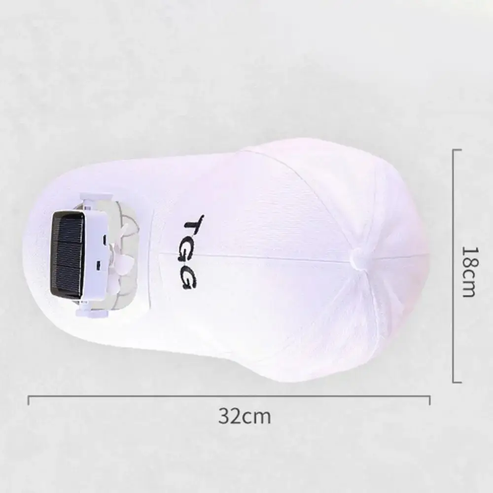 Fan Sunhat Strong Wind Cooling Sunshade Long Brim Sun Protection Detachable Fan USB Or Solar Charging Men Fan Cap Headwear 5
