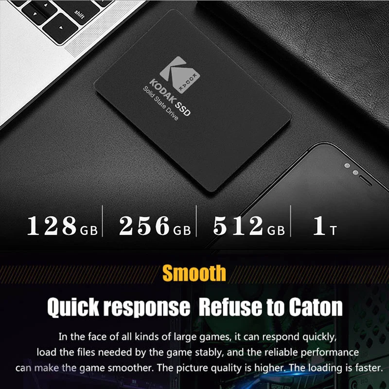 3Pcs Original Kodak X120Pro 2.5''Internal SSD 128GB 256GB 512GB 1TB Internal External Solid State Disk HDD Hard Disk HD Notebook