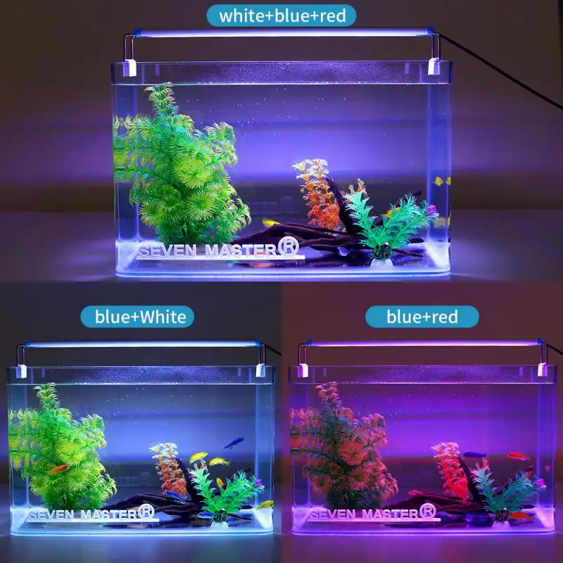 Illuminazione per acquario a LED Super sottile rgb luce per piante  acquatiche 18-58CM Clip impermeabile estensibile per acquario 90-260V luci  colorate - AliExpress