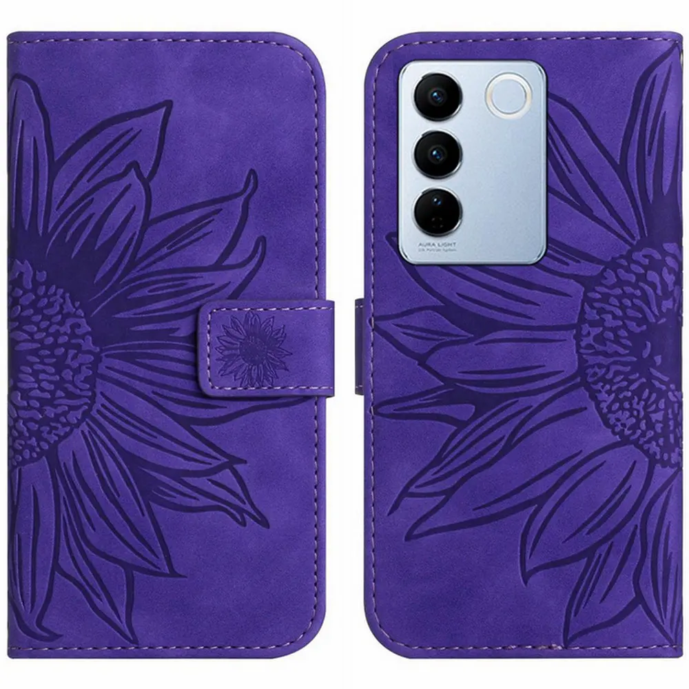 Per Vivo V29 Lite 5G Flip Case Luxury 3D Emboss Leather Wallet Book Cover Per Vivo X80 Lite V27E V25E V21E V28 V27 Pro Funda
