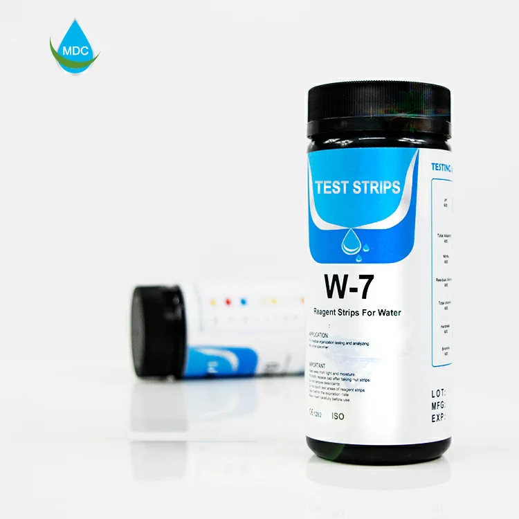 

&100strips Water Test Paper 6in1 pH alkalinity Nitrite Chlorine Hardness 6in1 Test Strips for Pool,Aquarium water