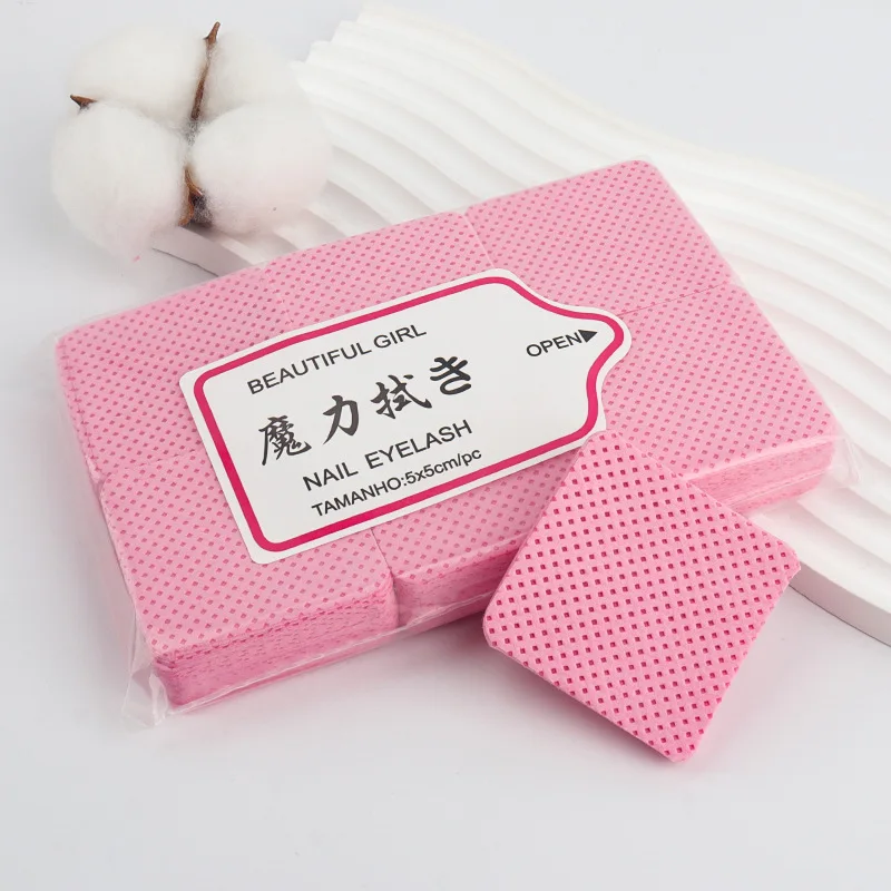 Nail Polish Remover Nail Gel Remover Nail Polish Remover Wipes Nail Cotton Pads 300Pcs Lint-free Nail Polish Remover Napkin Colorful Cotton Wipes Paper Pads UV Gel Dust Cleaner Cleaning For Manicure Tool