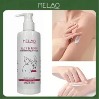 Crème éclaircissante pour le visage et le corps MELAO, lotion hydratante éclaircissante à base d'extraits végétaux, atténue les taches brunes et unifie le teint pour le visage et le corps entier 2
