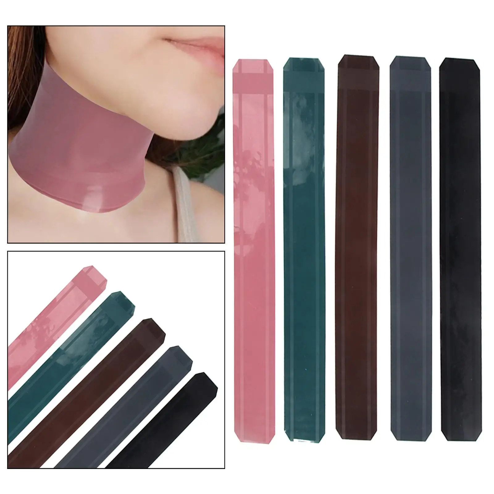 5 Pieces Haircut Neck Wrap for Barber Salon Home Salon Hair Cutting Collars