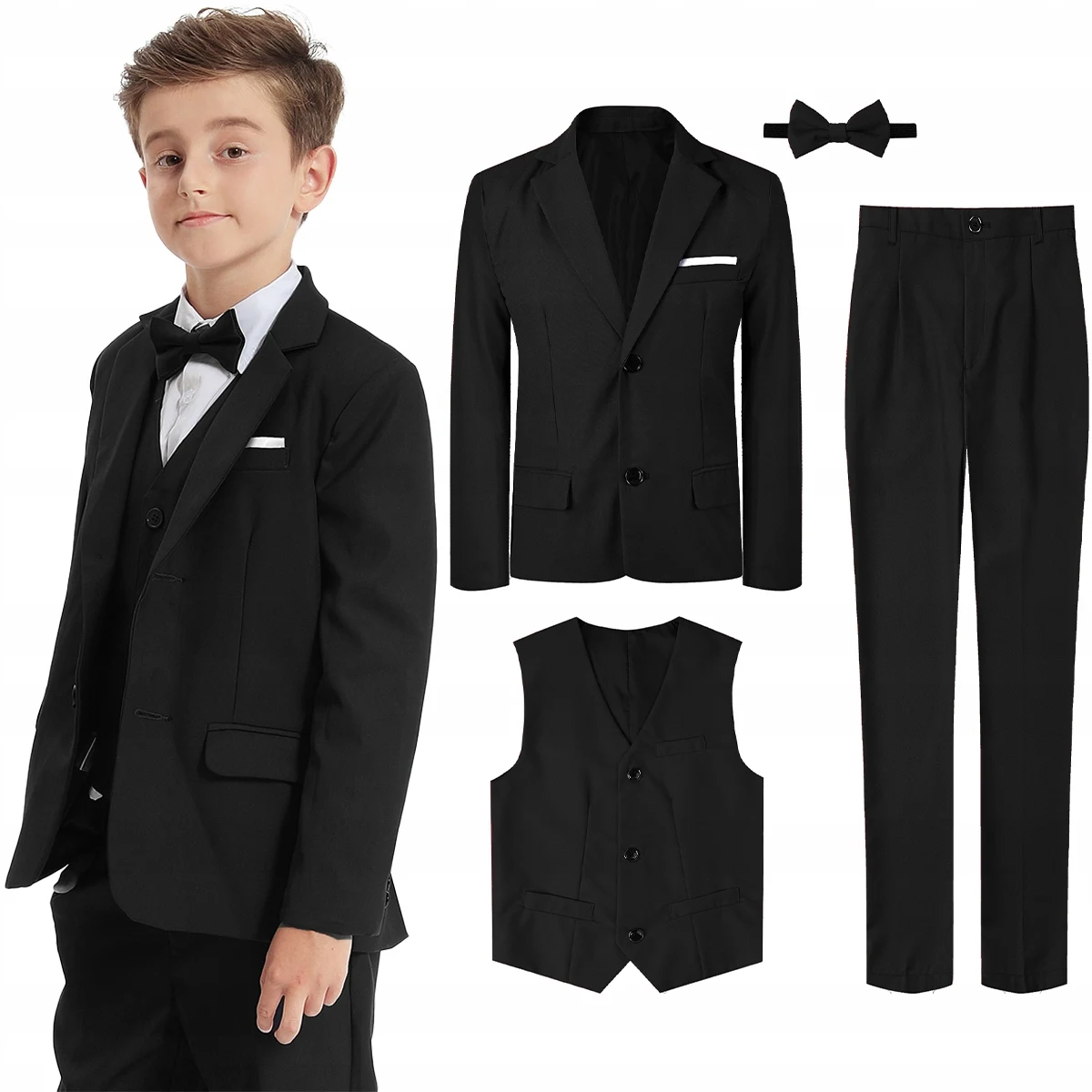 Suits for Boys Kids Wedding Easter Church Tuxedo Teenager School Performance Piano Outfit Set Children Birthday Formal Clothes boys suits