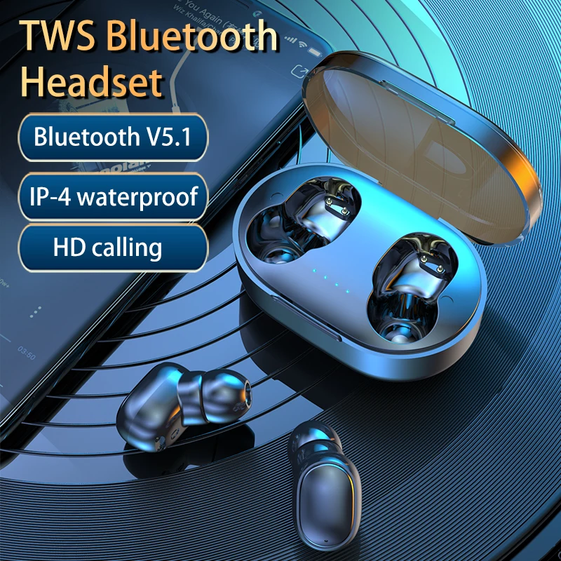 

A6R Wireless Headphones TWS Fone Bluetooth Earphones HIFI Earbuds Headsets With Mic Noise Reduction Touch For Sports Games Phone