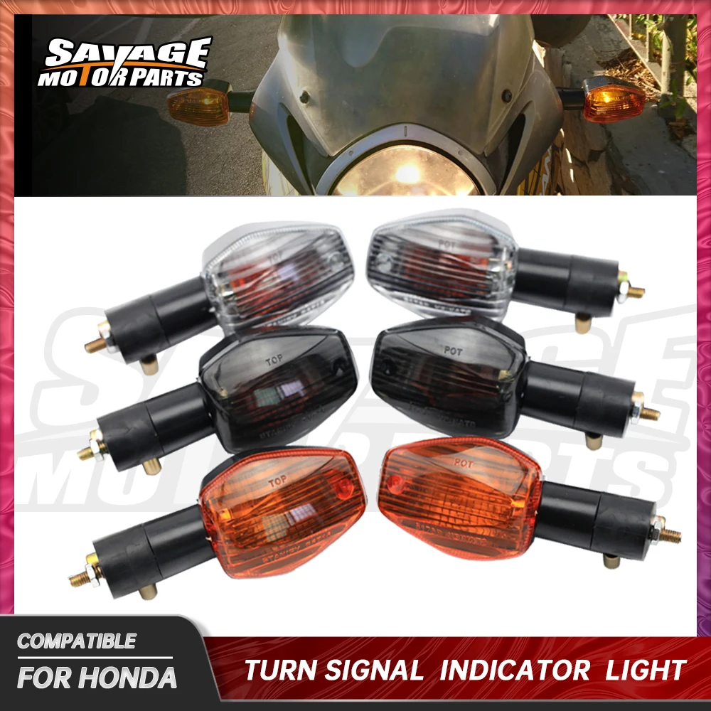 Motorcycle Turn Signal Lights For HONDA CB400 CB CBR 1300 600 900 HORNET RVT1000R CBR125R Tail Light Indicator Lamp Accessories